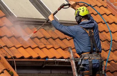 Démoussage et hydrofuge de toiture à Padoux